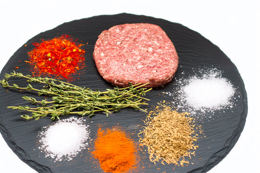 Minced Beef Patties (4- 1/4 lbs patties)