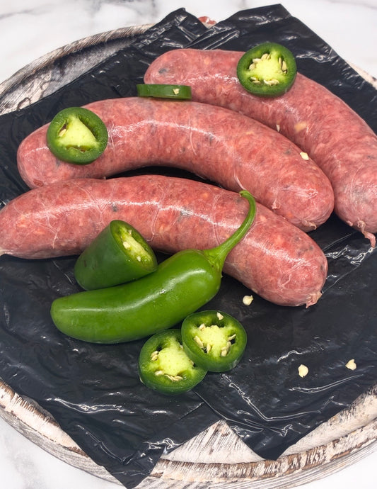 Wagyu Jalapeno and Cheddar Sausages
